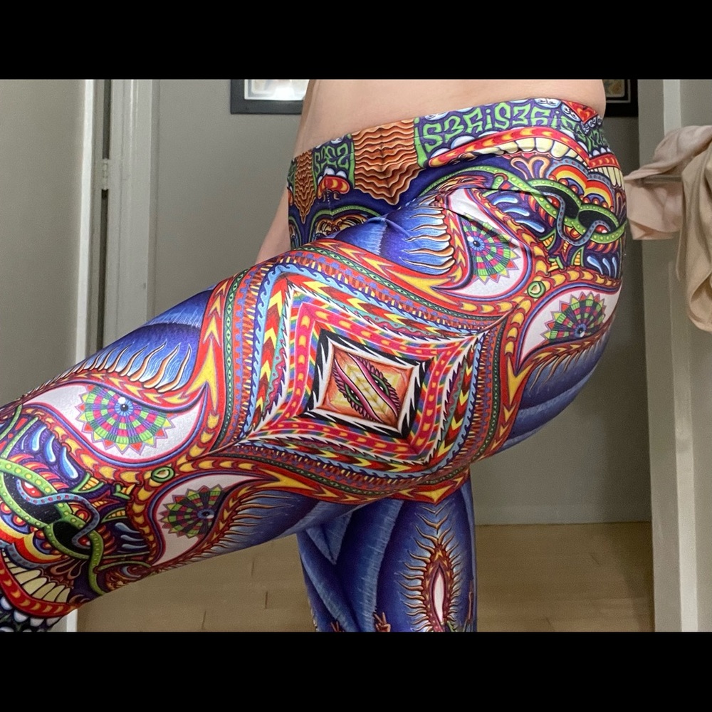 Unworn Chris Dyer Spandex Leggings from 2010 Festival Pants XS-S